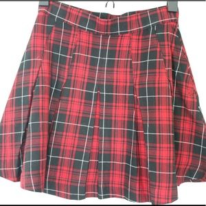 H&M DIVIDED PLAID SKATER SKIRT | SCHOOL GIRL SKIRT